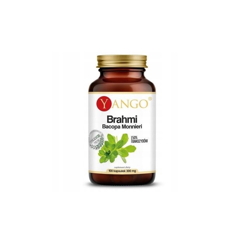 Yango BRAHMI Bacopa Monnieri 100kaps. wsparcie PAMIĘĆ