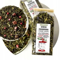 KAMELEON KULINARNY HERBATA zielona Sencha ŻURAWINOWA z