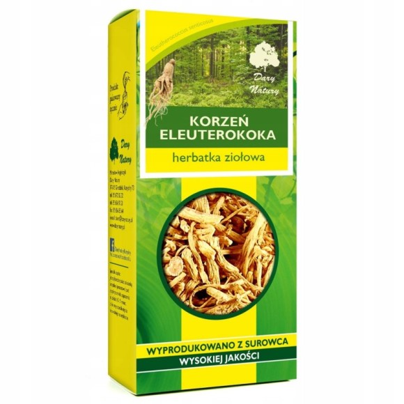 ŻEŃ-SZEŃ SYBERYJSKI ELEUTEROKOK KORZEŃ 50g DARY ADAPTOGEN