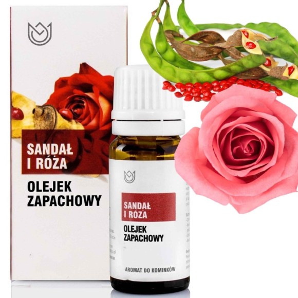 OLEJEK ZAPACHOWY eteryczny SANDAŁ I RÓŻA mix różany +