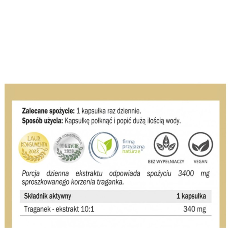 Yango TRAGANEK wsparcie ODPORNOŚĆ CUKRZYCA CIŚNIENIE 100