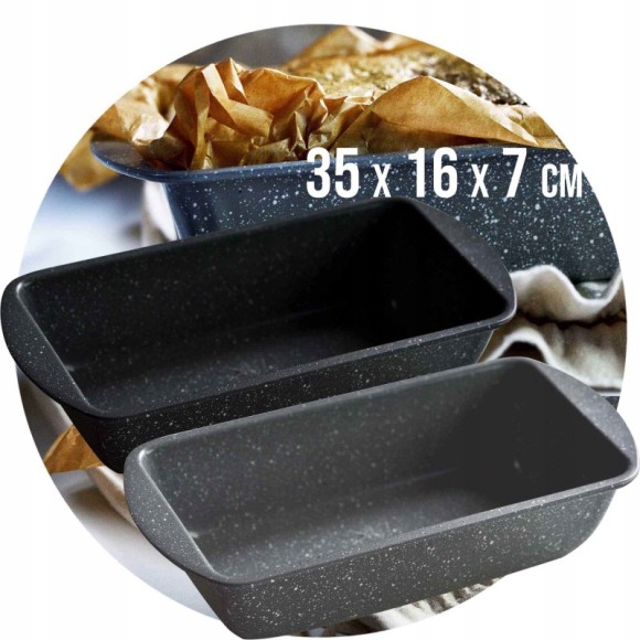 FORMA FOREMKA do chleba 35X16X7 stal węglowa 1szt KAMILLE