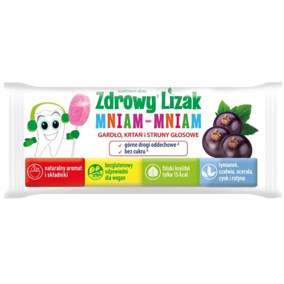 Starpharma ZDROWY LIZAK na KRTAŃ I STRUNY GŁOSOWE porzeczka