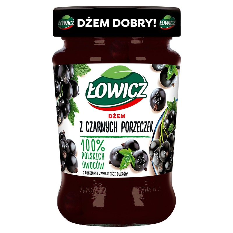 Łowicz DŻEM CZARNA PORZECZKA porzeczkowy z porzeczki