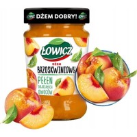 Łowicz DŻEM BRZOSKWINIOWY z brzoskwini NISKOSŁODZONY 280g