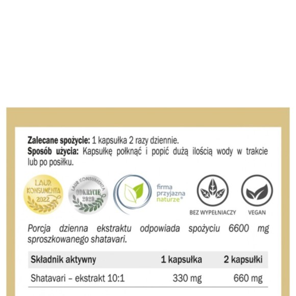 Yango SHATAVARI wsarcie MENOPAUZA RÓWNOWAGA HORMONALNA 90