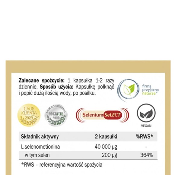Yango SELEN FORMA ORGANICZNA wsparcie ODPORNOŚĆ TARCZYCA