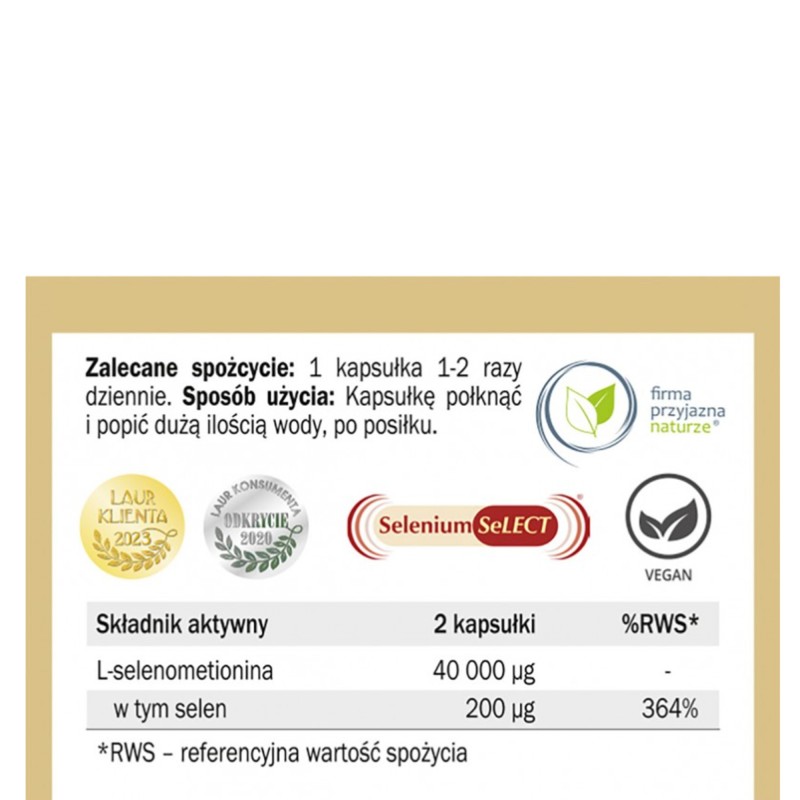 Yango SELEN FORMA ORGANICZNA wsparcie ODPORNOŚĆ TARCZYCA