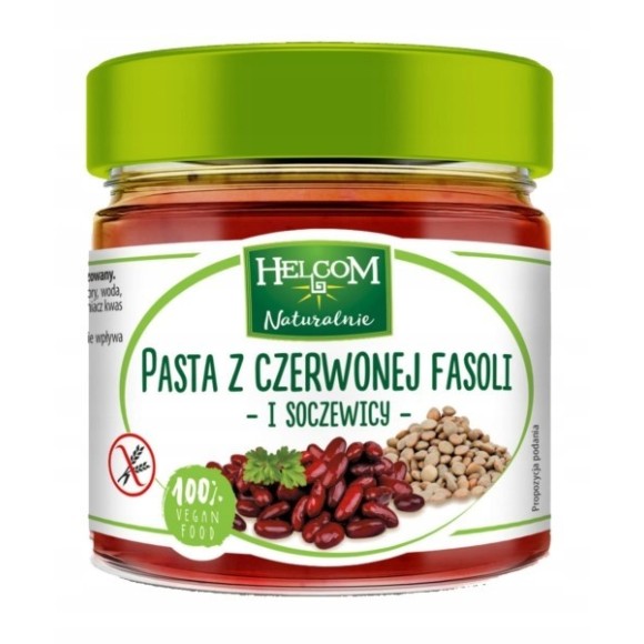Helcom PASTA Z CZERWONEJ FASOLI I SOCZEWICY 180g do