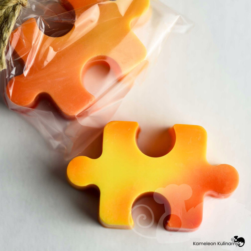 MYDŁO ręcznie robione PUZZLE PUZEL marakuja 25-30g