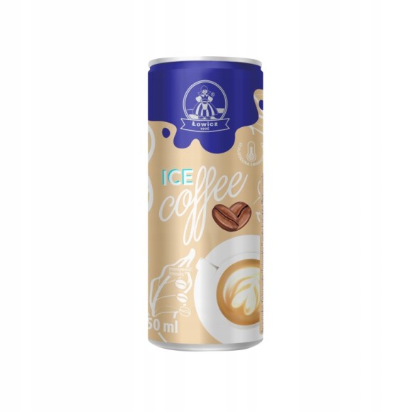 Łowicz KAWA MROŻONA ICE COFFEE 250ML PUSZKA