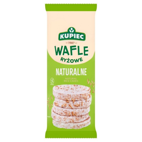 Kupiec WAFLE RYŻOWE NATURALNE bezglutenowe 120g