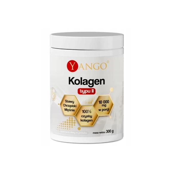 Yango KOLAGEN typu II wsparcie STAWY CHRZĄSTKI MIĘŚNIE 300g