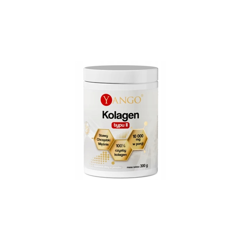 Yango KOLAGEN typu II wsparcie STAWY CHRZĄSTKI MIĘŚNIE 300g
