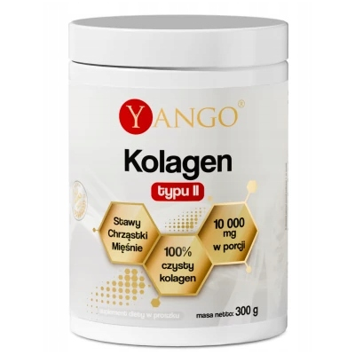 Yango KOLAGEN typu II wsparcie STAWY CHRZĄSTKI MIĘŚNIE 300g