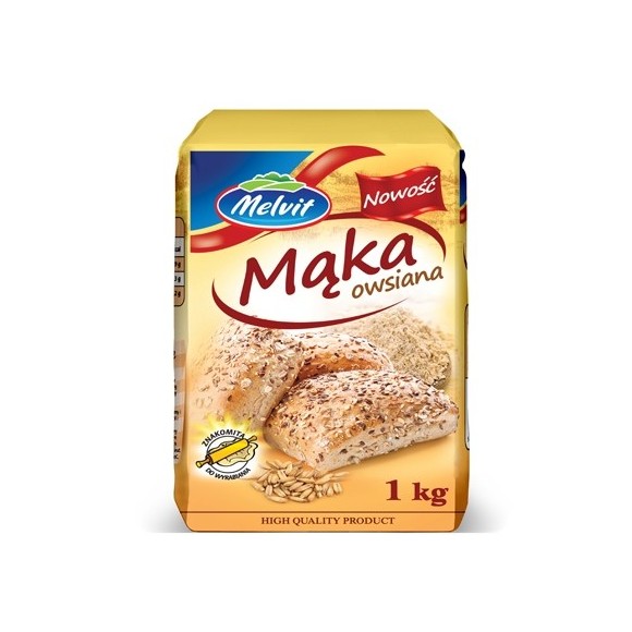 Melvit MĄKA OWSIANA 1000g 1KG