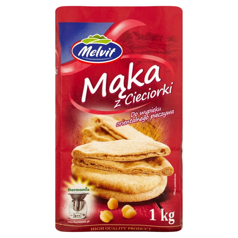 Melvit MĄKA Z CIECIERZYCY CIECIORKI 1000g 1KG niski indeks