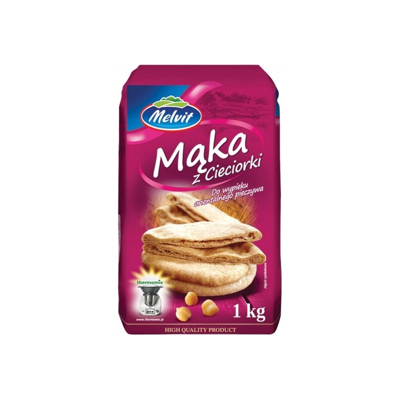 Melvit MĄKA Z CIECIERZYCY CIECIORKI 1000g 1KG niski indeks