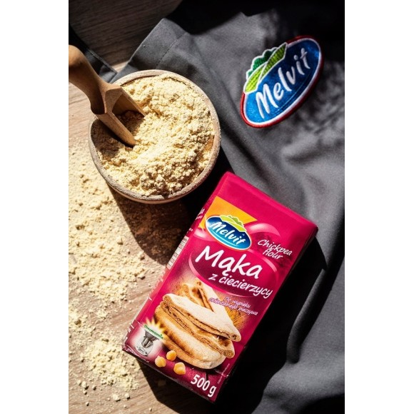 Melvit MĄKA Z CIECIERZYCY CIECIORKI 1000g 1KG niski indeks