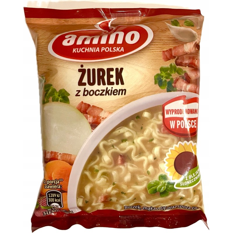AMINO zupa zupka chińska ŻUREK Z BOCZKIEM 64g