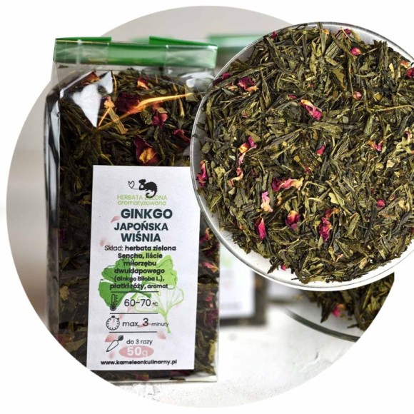 KAMELEON KULINARNY HERBATA ZIELONA aromatyzowana GINKGO