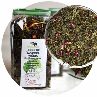 KAMELEON KULINARNY HERBATA ZIELONA aromatyzowana GINKGO