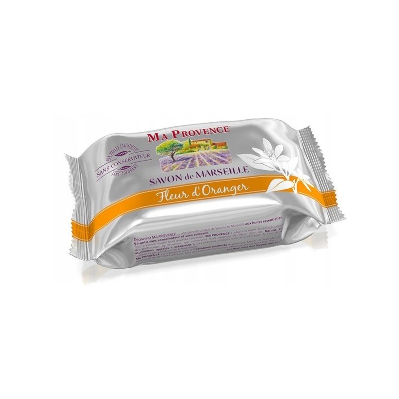 MA PROVENCE Mydło Marsylskie - Kwiat Pomarańczy, 100 g