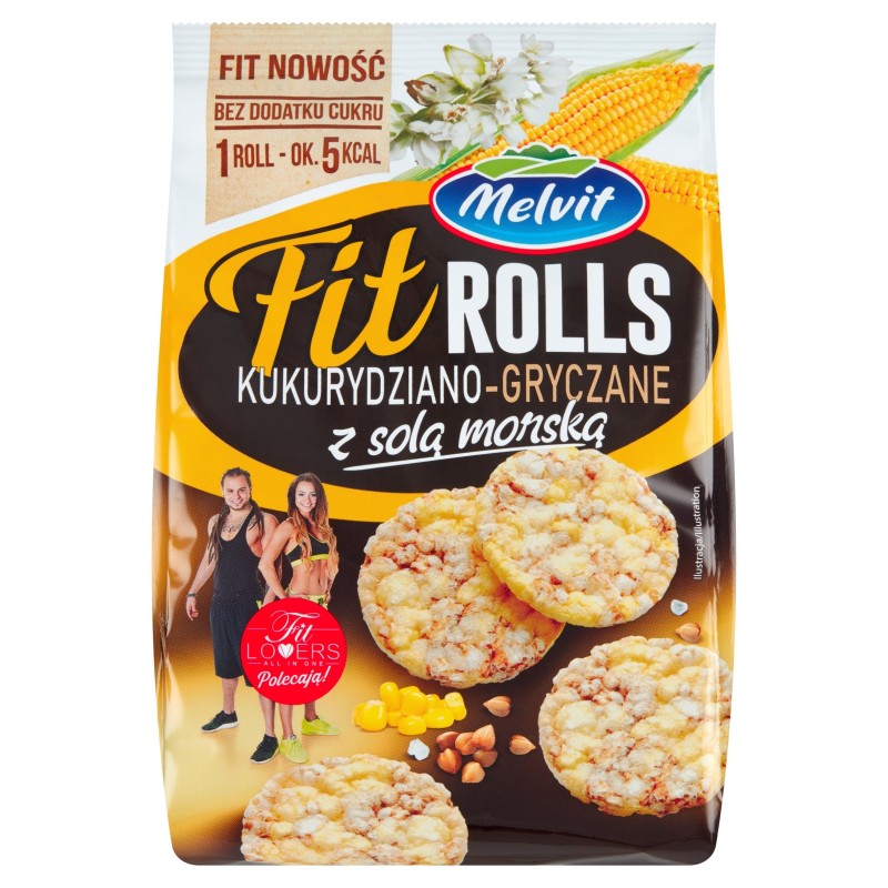Melvit FIT ROLLS KUKURYDZIANO-GRYCZANE Z SOLĄ 60g mini