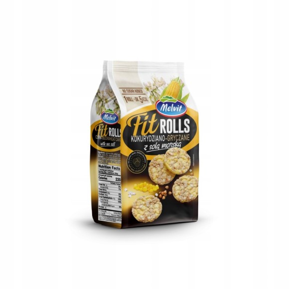 Melvit FIT ROLLS KUKURYDZIANO-GRYCZANE Z SOLĄ 60g mini