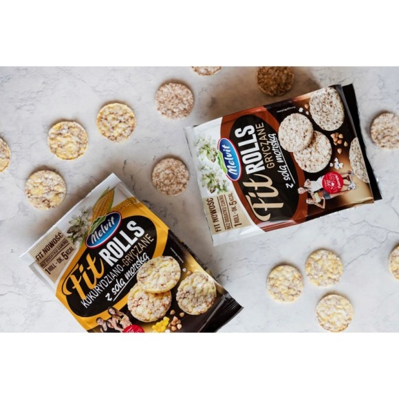 Melvit FIT ROLLS KUKURYDZIANO-GRYCZANE Z SOLĄ 60g mini