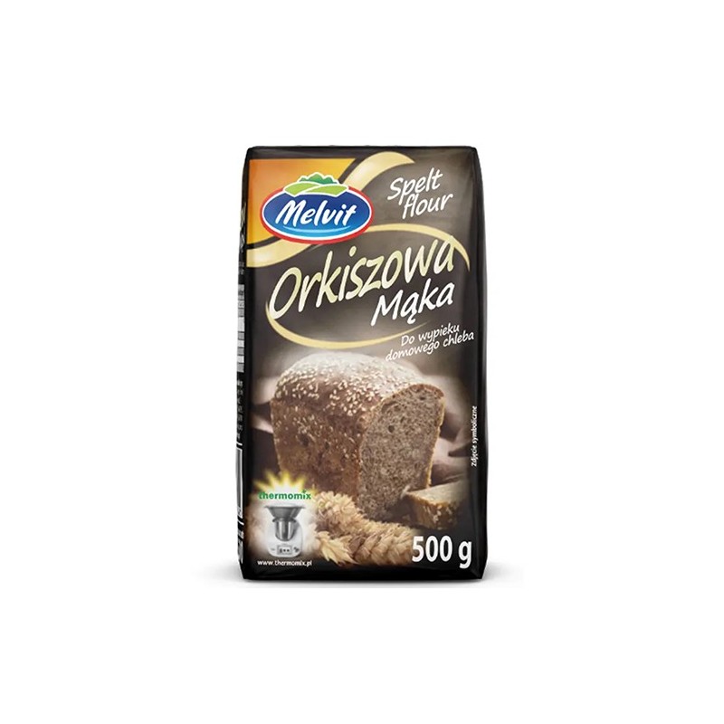 Melvit MĄKA ORKISZOWA do wypieku domowego chleba 500g 0,5KG