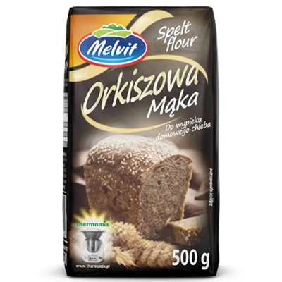 Melvit MĄKA ORKISZOWA do wypieku domowego chleba 500g 0,5KG