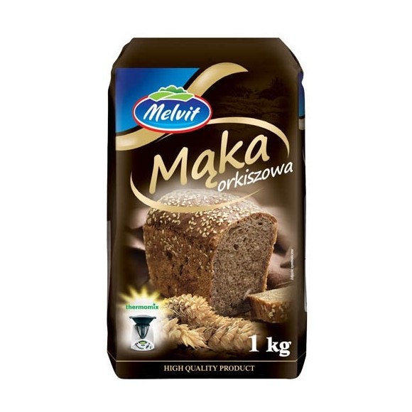 Melvit MĄKA ORKISZOWA do wypieku domowego chleba 1000g 1KG