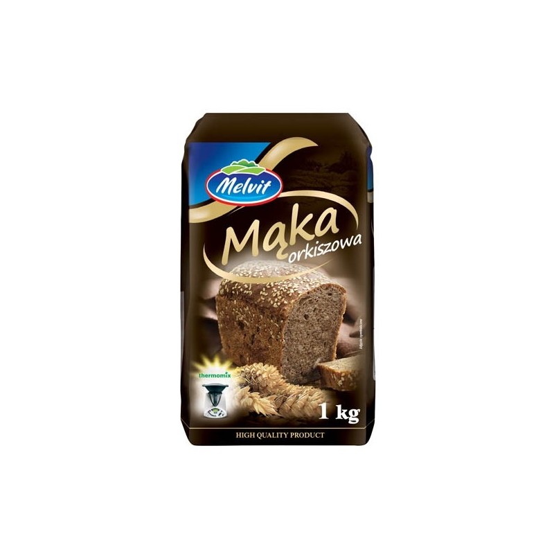 Melvit MĄKA ORKISZOWA do wypieku domowego chleba 1000g 1KG