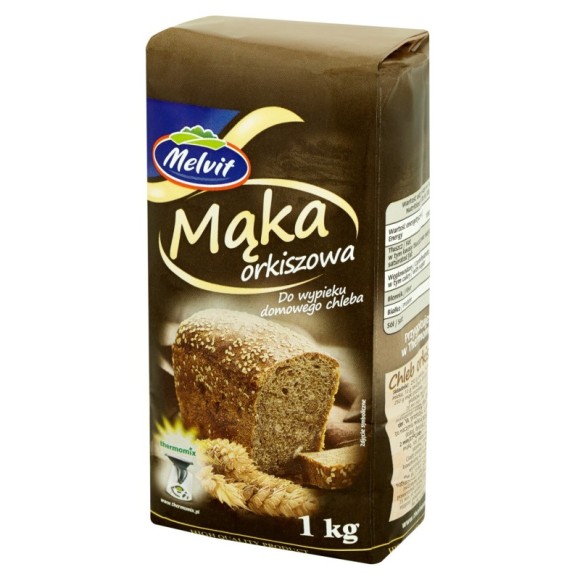 Melvit MĄKA ORKISZOWA do wypieku domowego chleba 1000g 1KG