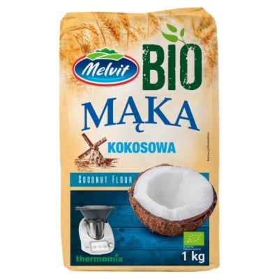 Melvit bio ekologiczna MĄKA KOKOSOWA 1000g 1KG bezglutenowa
