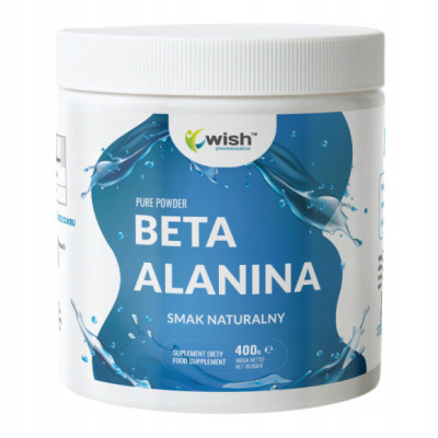 BETA-ALANINA odżywka 400g WISH pomoc zwiększenie przyspieszeni pracy mięśni