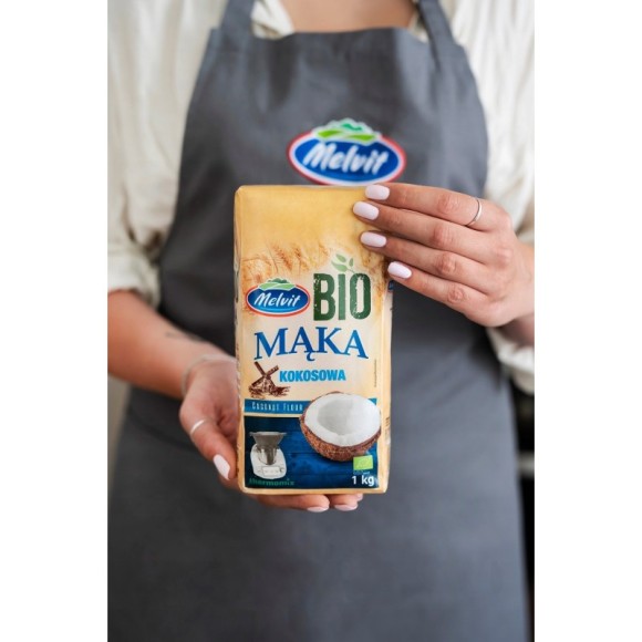 Melvit bio ekologiczna MĄKA KOKOSOWA 1000g 1KG bezglutenowa