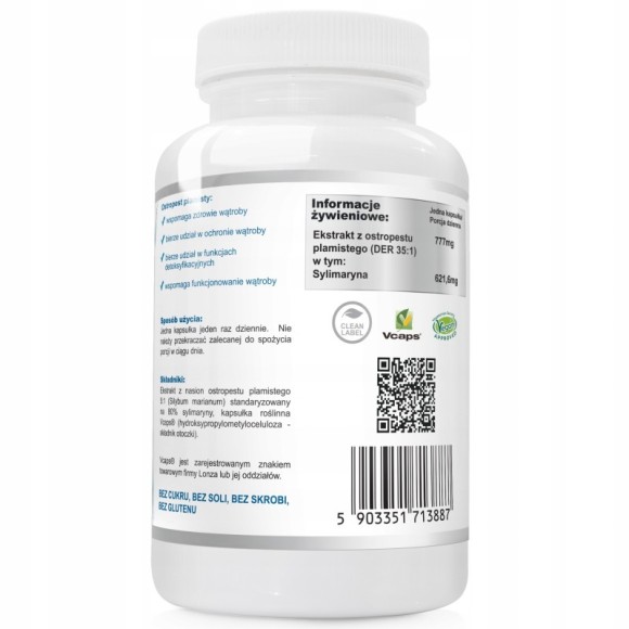 Wish OSTROPEST PLAMISTY 777mg 90kps 80% SYLIMARYNY wsparcie