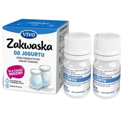 Jogurt domowy VIVO ZAKWASKA DO JOGURTU kultury bakterii 2