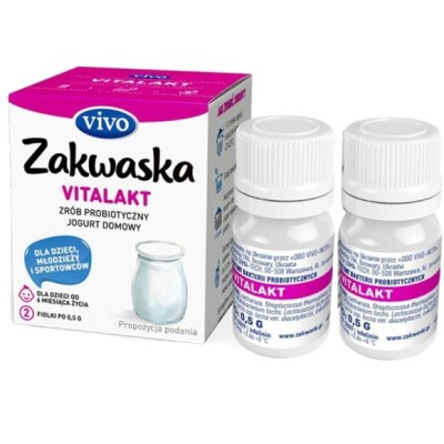 Jogurt domowy VIVO ZAKWASKA VITALAKT kultury jogurtowe 2