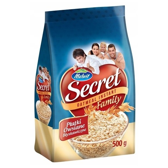 Melvit Secret Family PŁATKI OWSIANE BŁYSKAWICZNE 500g 0,5KG