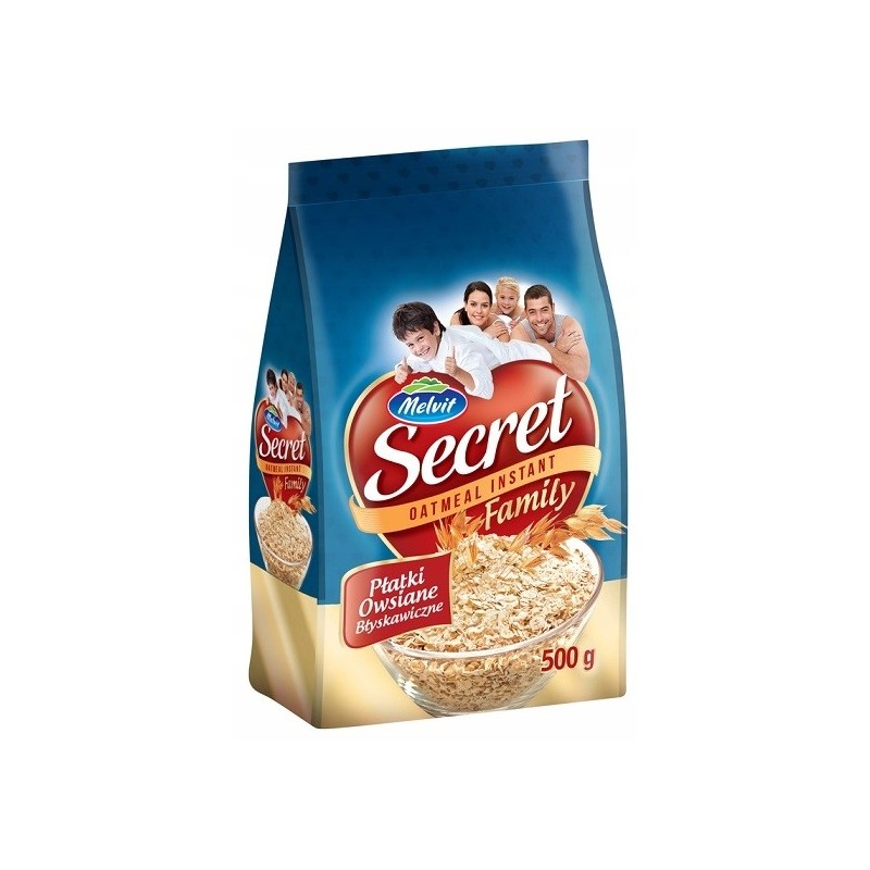 Melvit Secret Family PŁATKI OWSIANE BŁYSKAWICZNE 500g 0,5KG
