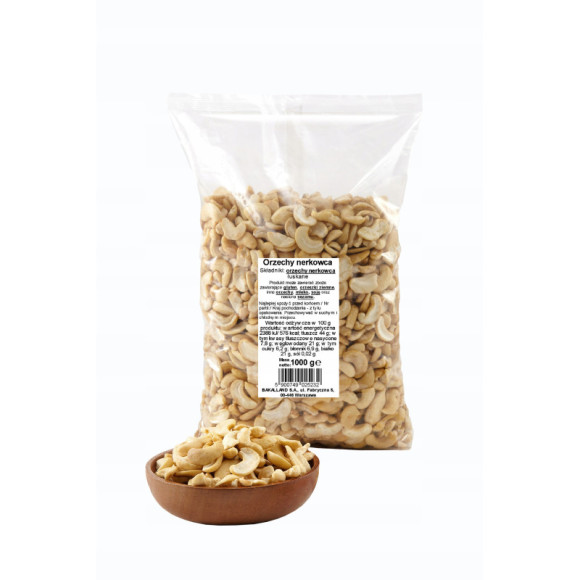 NERKOWCE ORZECHY NERKOWCA pożywna zdrowa przekąska 1000g 1KG BAKALLAND NERKOWCE ORZECHY NERKOWCA pożywna zdrowa przekąska 1000g 1KG BAKALLAND