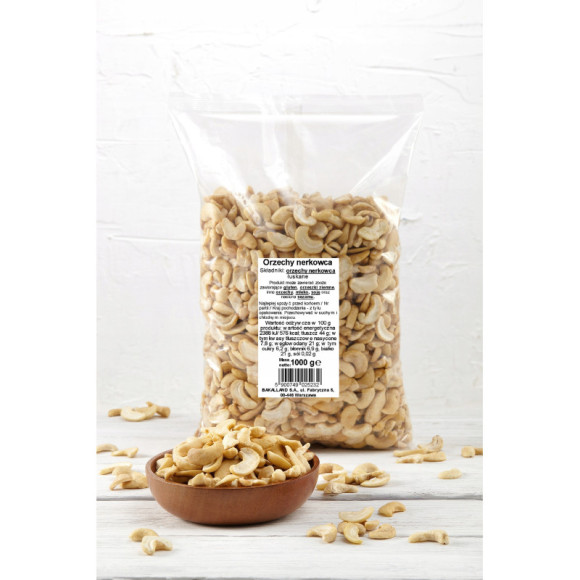 NERKOWCE ORZECHY NERKOWCA pożywna zdrowa przekąska 1000g 1KG BAKALLAND NERKOWCE ORZECHY NERKOWCA pożywna zdrowa przekąska 1000g 1KG BAKALLAND