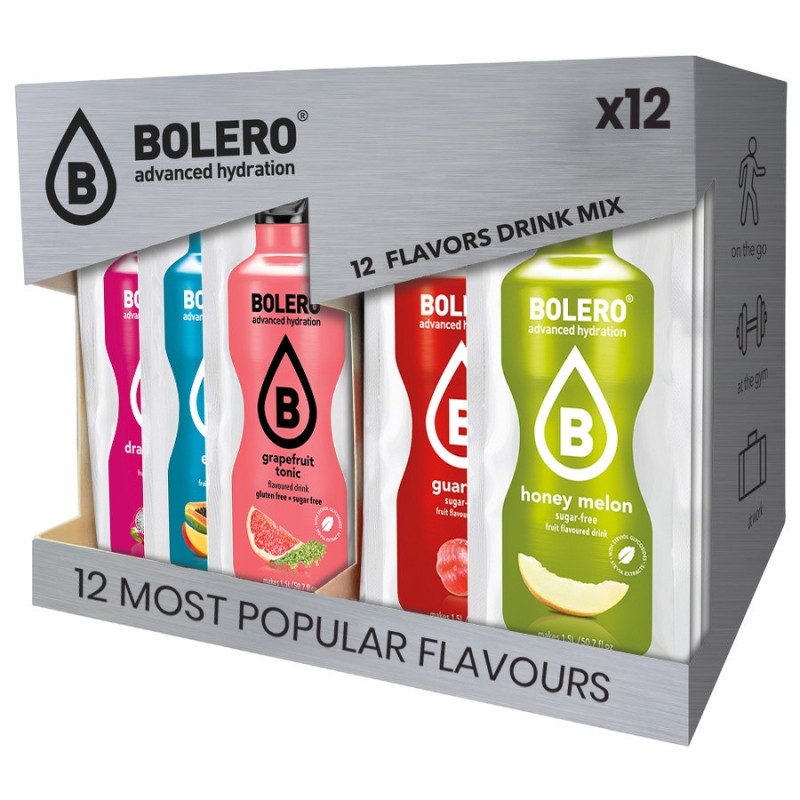 12X BOLERO DRINK NAPÓJ w proszku 3G CITRUS MIX ZESTAW