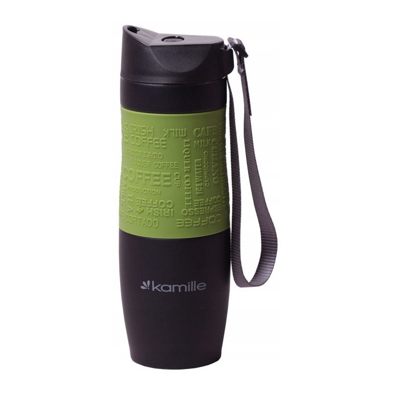 KUBEK TERMICZNY BIDON TERMOS 480ml CZERWONY dla sportowców