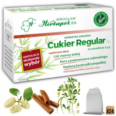 Herbapol CUKIER REGULAR zioła 24szt 48G Morwa biała