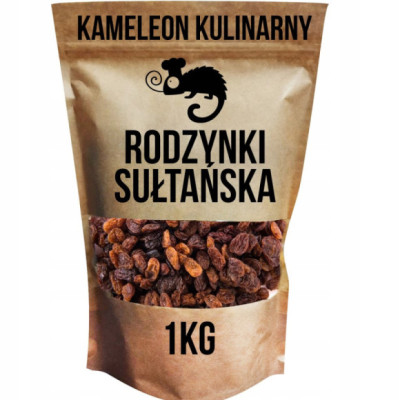 RODZYNKI SUŁTAŃSKIE RODZYNKA zdrowa przekąska 1000g 1KG KAMELEON KULINARNY