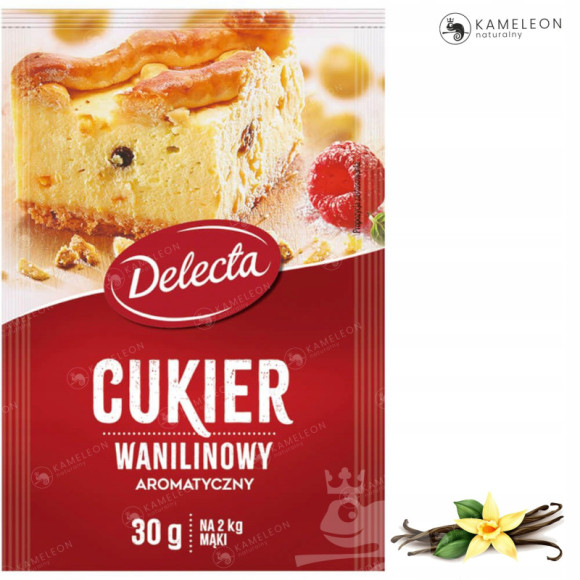 DELECTA CUKIER WANILINOWY do ciasta 40szt. 1,2kg! DELECTA CUKIER WANILINOWY do ciasta 40szt. 1,2kg!